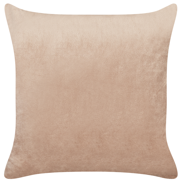 Dekokissen 2er Set BAKIRA Webpelz 45 x 45 cm Braun Abstraktes Muster