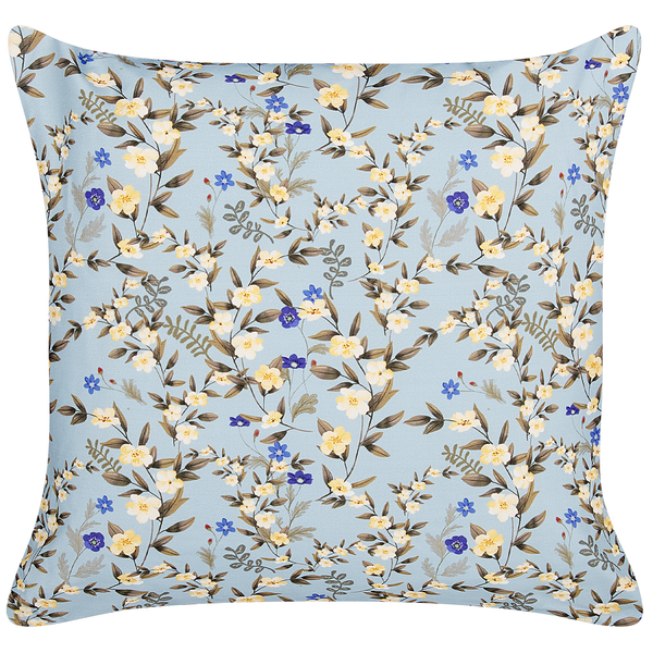 Gartenkissen 2er Set VALLORIA 45 x 45 cm Blau Blumenmuster