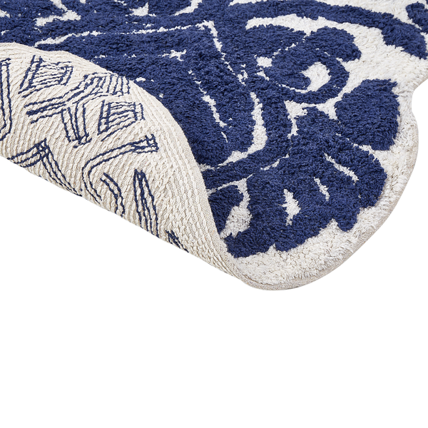Badematte CANBAR Marineblau 150 x 60 cm Baumwolle