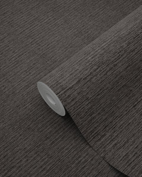 Origin Wallcoverings Tapete Leinen-Optik Taupe - 53 cm x 10.05 m - 347381