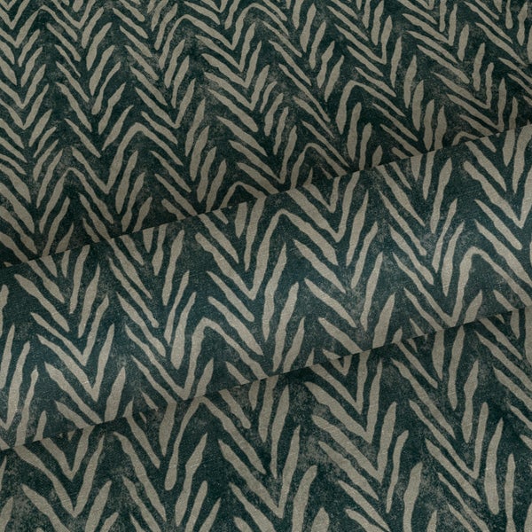 Sanders und Sanders Tapete Zickzack-Motiv Dunkelgrün - 53 cm x 10 m - 640505