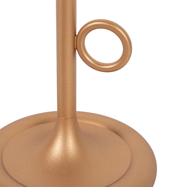 Outdoor-Tischleuchte Gold inkl. LED mit Touchdimmer wiederaufladbar - Sjarel