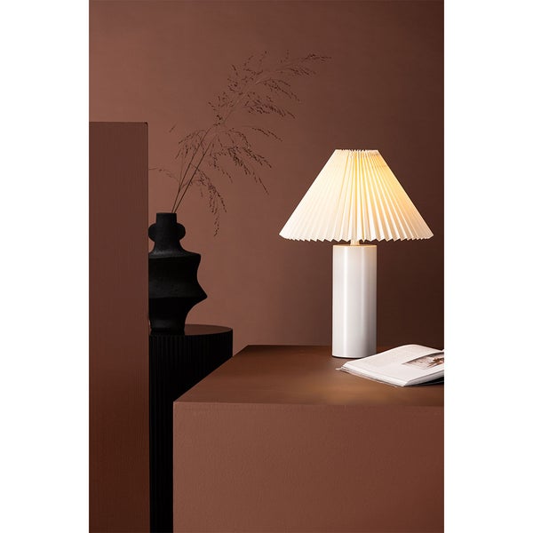 Largin Beleuchtung Tischlampe 35x35x45cm hellgrau. 35 X 35 X 45 cm