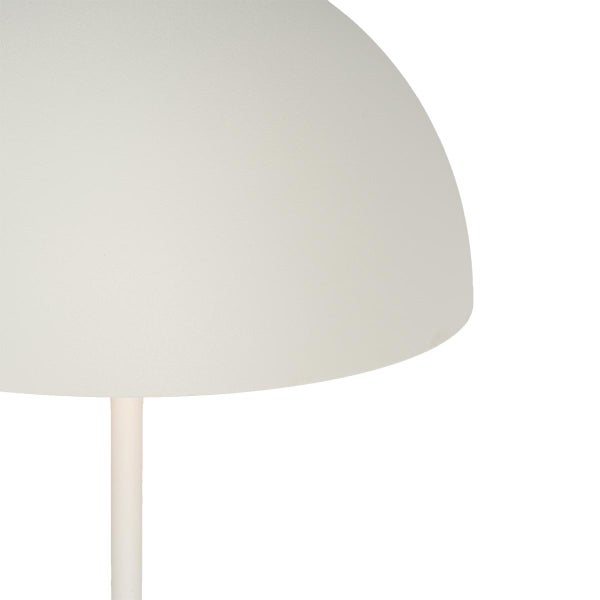 QAZQA - Modern AußenStehleuchte I Stehlampe I Standleuchte I Lampe I Leuchte weiß wiederaufladbar 3-stufig dimmbar - Keira Touch-funktion Dimmer I Dimmbar I Außenbeleuchtung - Kunststoff Rund - I (nic