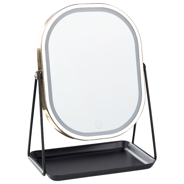 Kosmetikspiegel mit LED Beleuchtung und Ablage