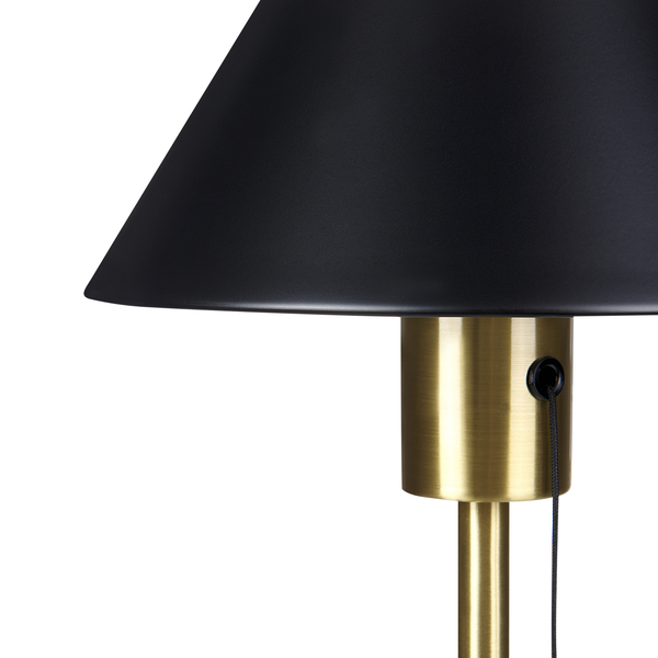 Tischleuchte CAPARO Metall Schwarz / Gold