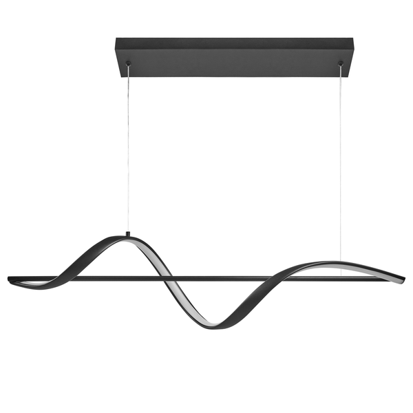 Moderne Pendelleuchte mit geschwungenem Design