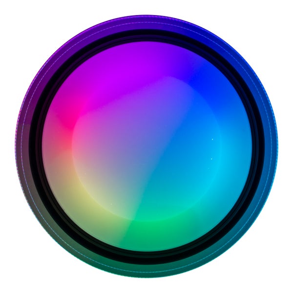 Runder Glasfilter für Objektive