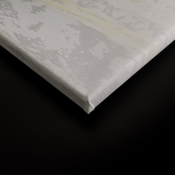 Ecke eines Leinwandbildes auf einem Keilrahmen