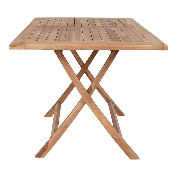 Oline Gartentisch 80x120 cm Teakholz massiv. 80 X 120 X 75 cm