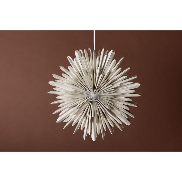 Sälen Weihnachtsstern mit Licht Papier Ø46 cm Pendelleuchte beige. 46 X 18 X 46 cm