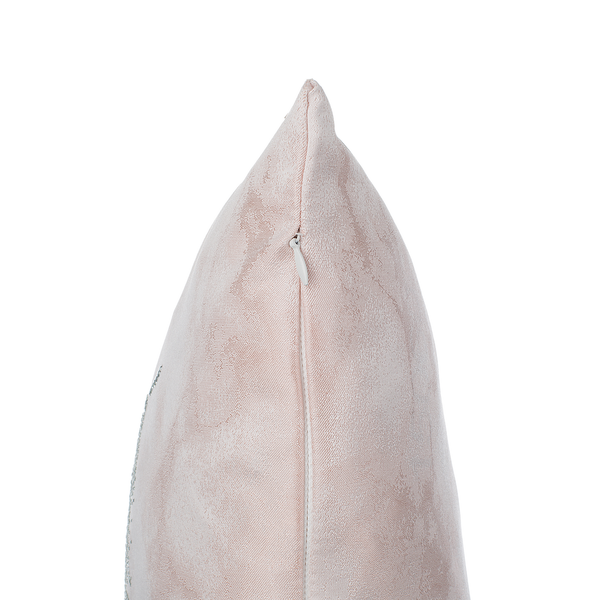 Dekokissen 2er Set SILENE 45 x 45 cm Rosa Pflanzenmuster