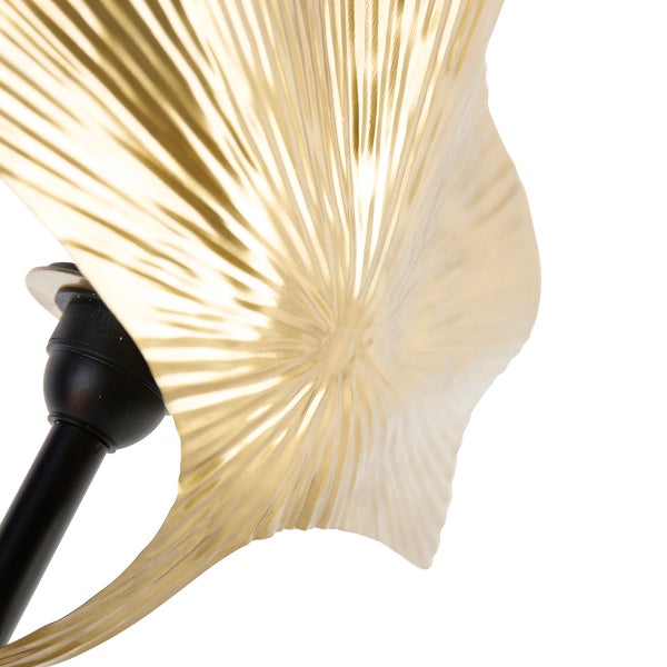 Orientalische Tischlampe aus Messing mit schwarzem 2-Licht - Louka