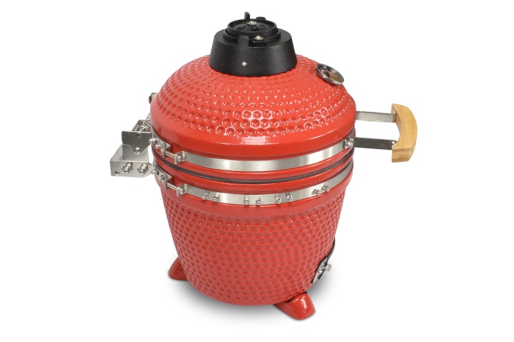 Kamado CL-16 Profi Keramik Grill ohne Standfuß Rot, Grilldurchmesser 40cm, Grillrostdurchmesser 33,5cm, BBQ Grillei Holzkohlegrill Grill Keramikgrill