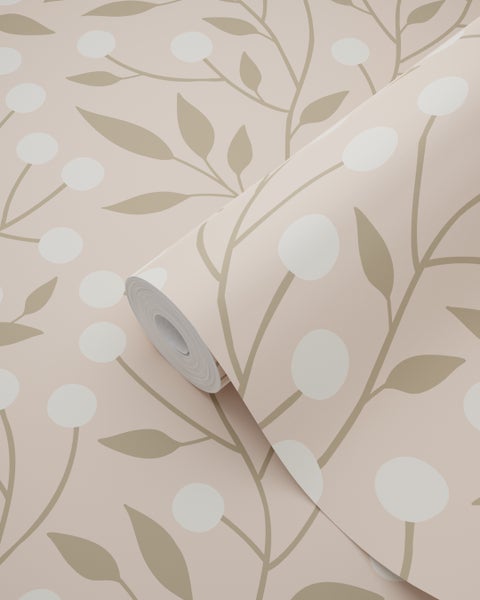 ESTAhome Tapete Blumenmuster Rosa - 50 x 900 cm - 139590