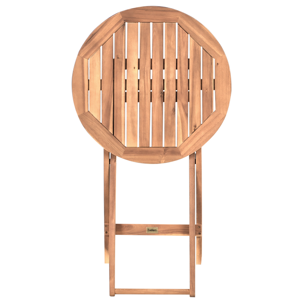 Bistro Set RIVAROTTA Akazienholz Braun / Schwarz