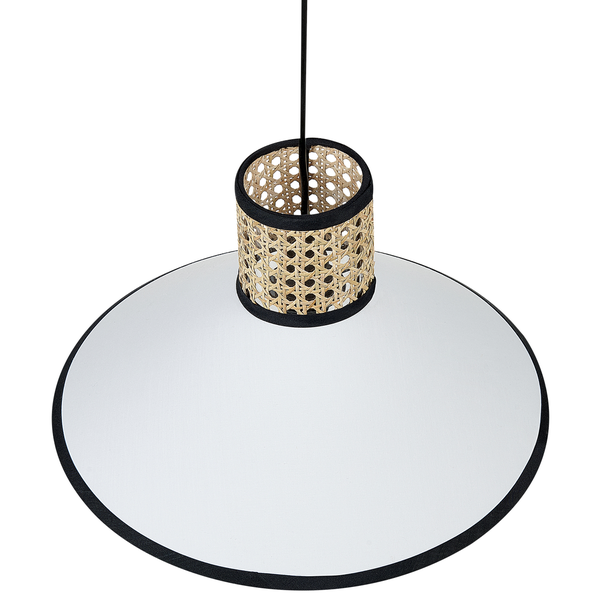 Hängeleuchte MANTUA Rattan Weiß