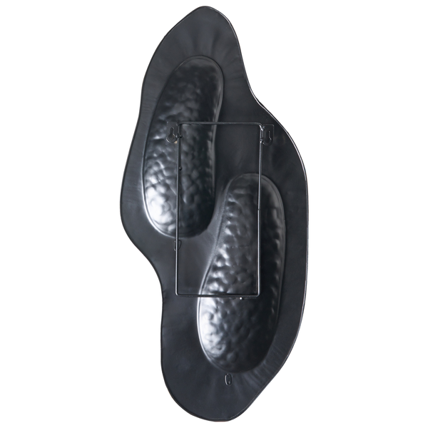 Dekorative Wandspiegel mit unregelmäßiger Form und Befestigung