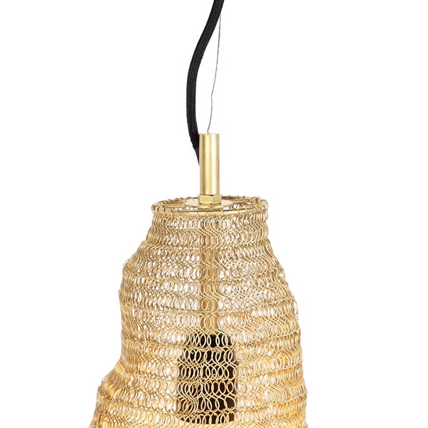 Orientalische Hängelampe Gold - Nidum Rombo