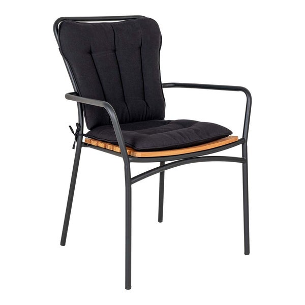 Cleveland Gartenkissen schwarz. 4er Set