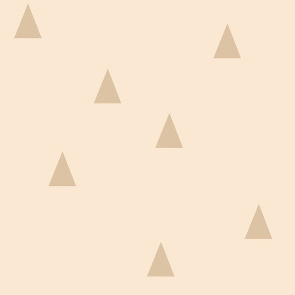 ESTAhome Tapete grafische Dreiecke Beige - 53 cm x 10.05 m - 139725