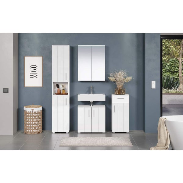 Wons Badschrank weiß Hochglanz. 37 X 31 X 83 cm