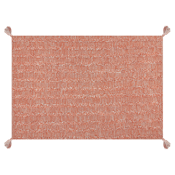 Teppich MUGLA Orange 140 x 200 cm Baumwolle