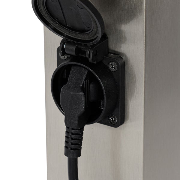 Moderne Außenleuchte 45 cm Stahl mit Fassung IP44 - Malios