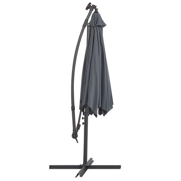Ampelschirm LED 285 cm CORVAL Graphitgrau