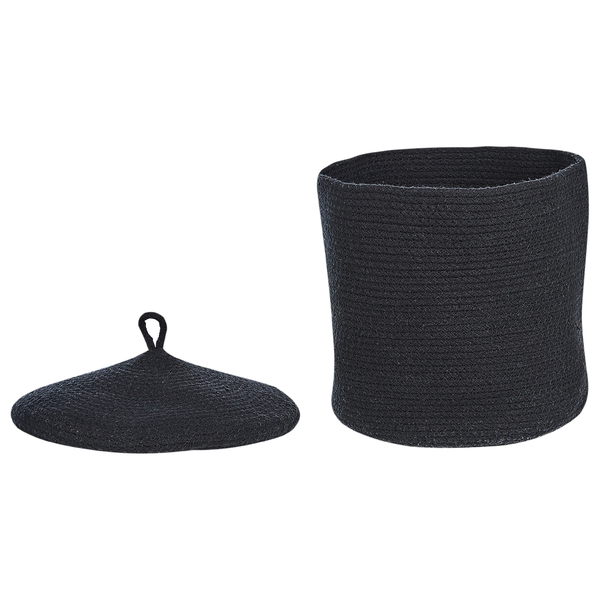 Runder Wäschekorb mit Deckel