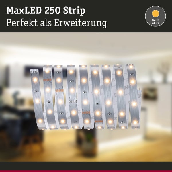 Inhalt: LED-Streifen mit Kabeln. Maße: 2 Millimeter hoch, 500 Zentimeter lang, 10 Millimeter breit. Kürzbar alle 50 Millimeter. 5 Jahre Garantie.