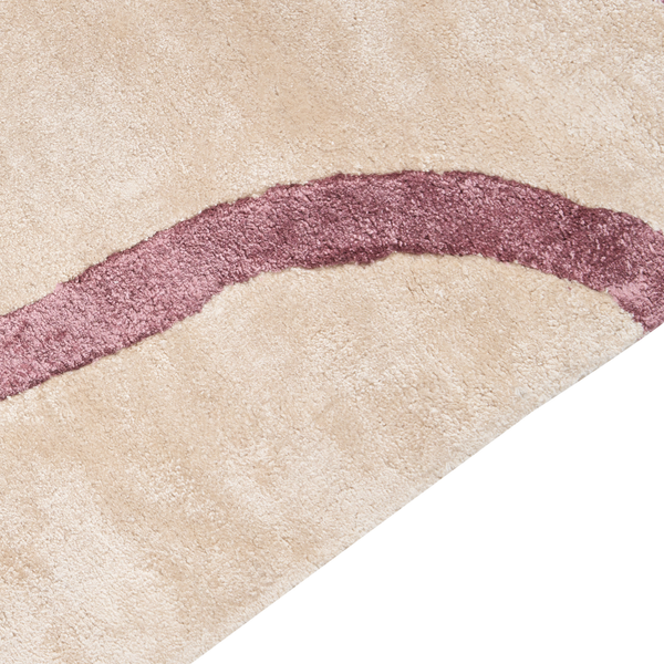 Teppich KAPPAR Beige 160 x 230 cm Viskose