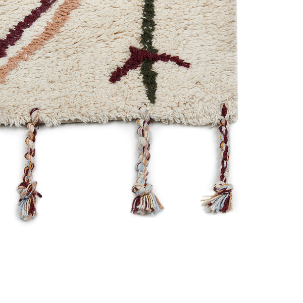 Teppich CORUM Beige 140 x 200 cm Baumwolle