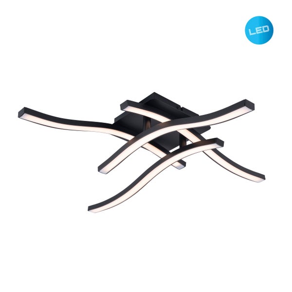LED Deckenleuchte mit geschwungenen Armen
