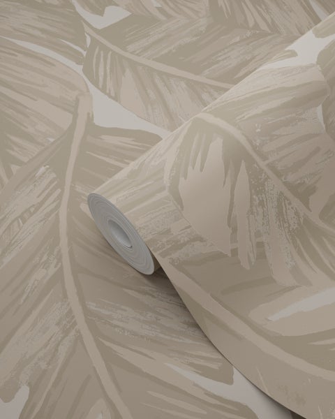 Origin Wallcoverings Tapete Palmblätter Beige - 50 x 900 cm - 347890