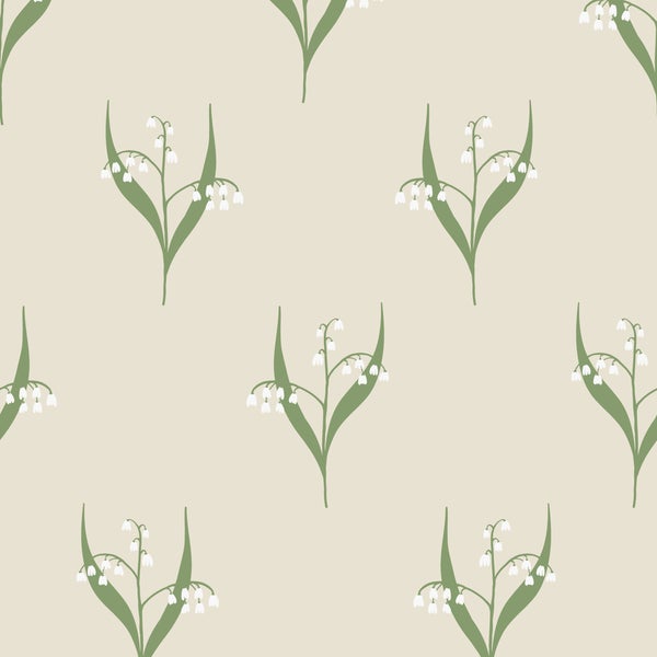 Vliestapeten Lilly Creme