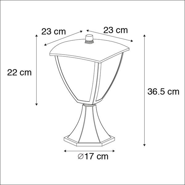 Moderne Außenwandlaterne dunkelgrau - Platar
