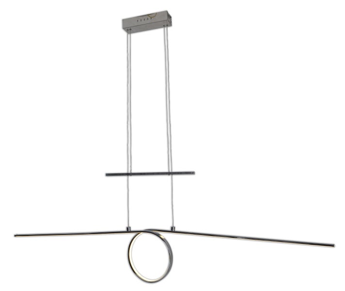 Moderne LED-Hängeleuchte mit kreisförmigem Designelement