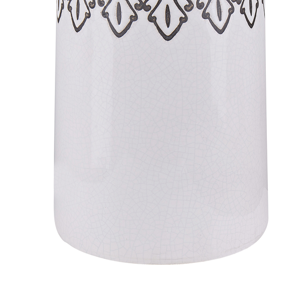 Blumenvase AMISOS Steinzeug 25 cm Weiß