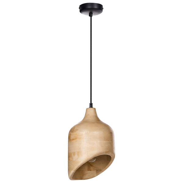 Hängeleuchte GANDAKI Mango Holz Hellbraun