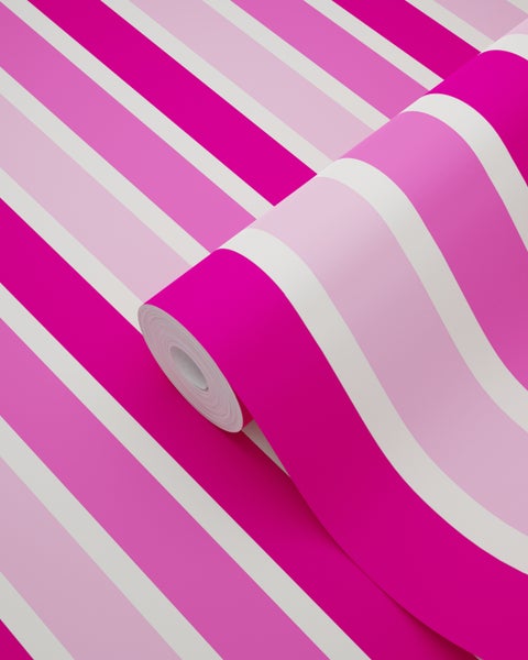 ESTAhome Tapete Streifen Rosa - 53 cm x 10.05 m - 115818