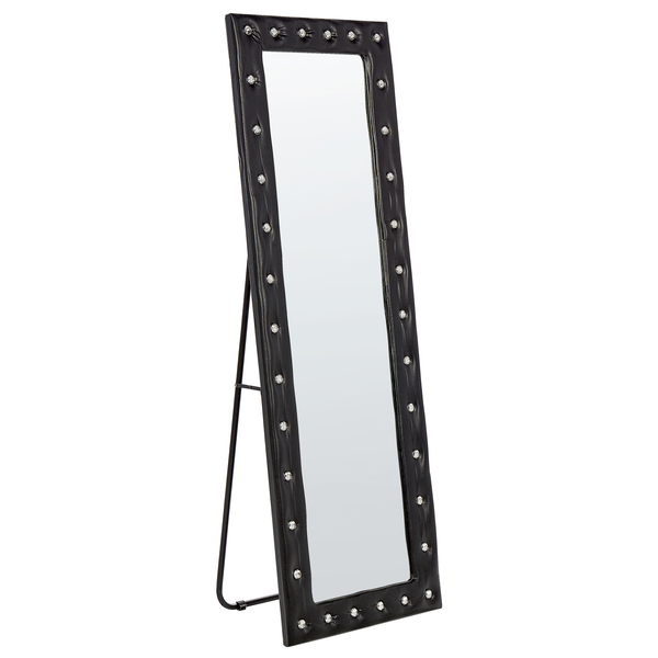 Standspiegel ANSOUIS 150 cm Kunstleder Schwarz