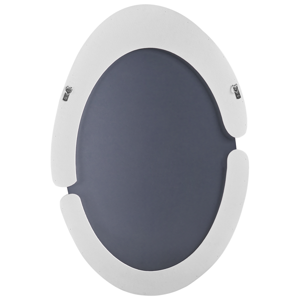 Ovaler Spiegel mit weißem Rahmen