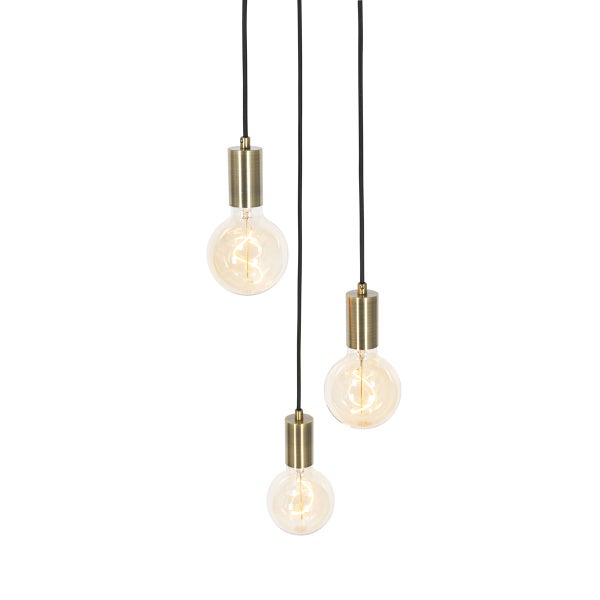 Industrielle Hängelampe Bronze 3-flammig - Facil