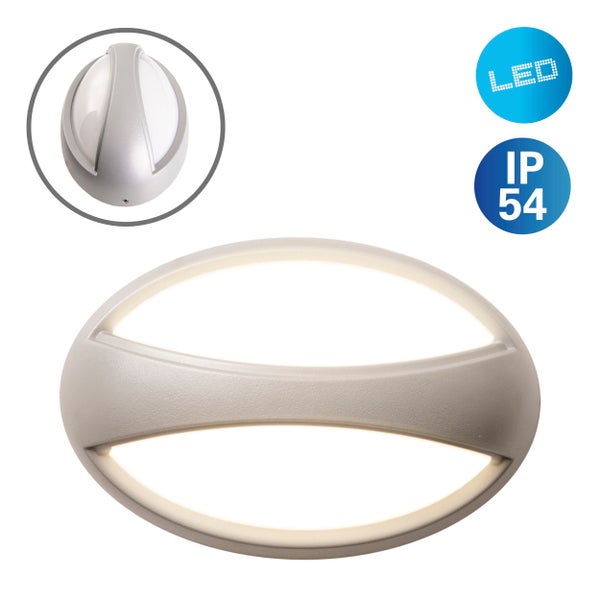 LED-Wandleuchte mit Schutzart IP54