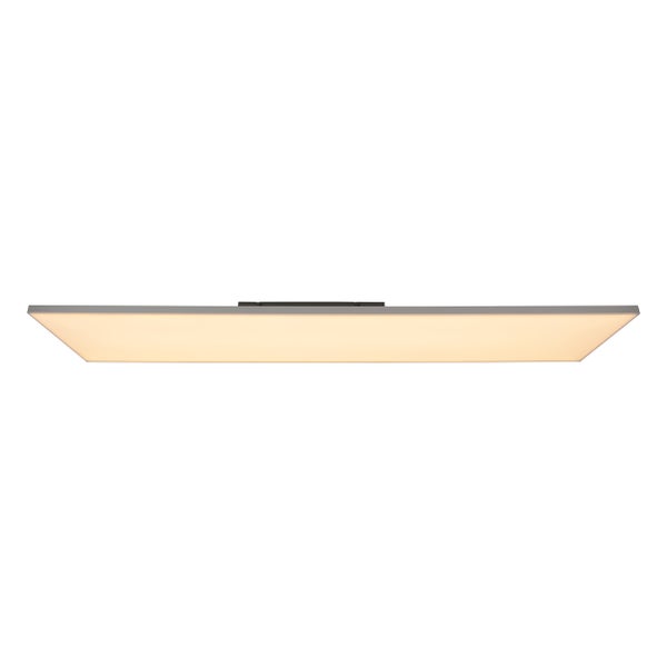 LED Panel-Deckenleuchte CARENTE Länge 119,5 cm, rahmenlos, viele Funktionen, aus Metall und Kunststoff, weiß, integrierte LEDs