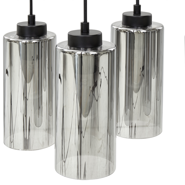 Hängeleuchte PURIRI Glas Grau