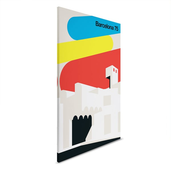 Leinwandbild mit Barcelona 75 Motiv für die Wandgestaltung
