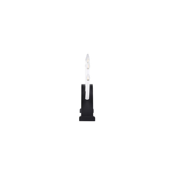 Kebnekaise Adventsleuchter elektrisch 7 Lichter schwarz. 55 X 8 X 34 cm