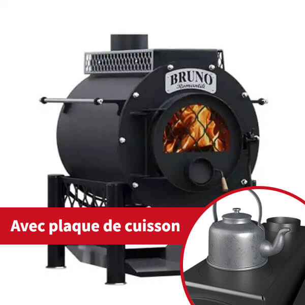 Bruno Techno Pizzaofen mit offener Tür